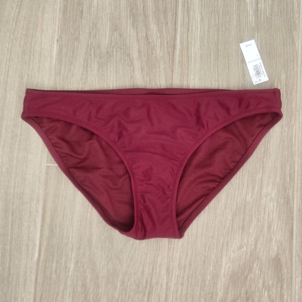 NWT Old Navy Maroon Swim Bottom